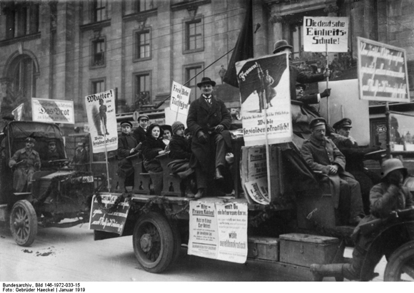 Sozialdemokratischer Wahlkampf in Berlin (Januar 1919)